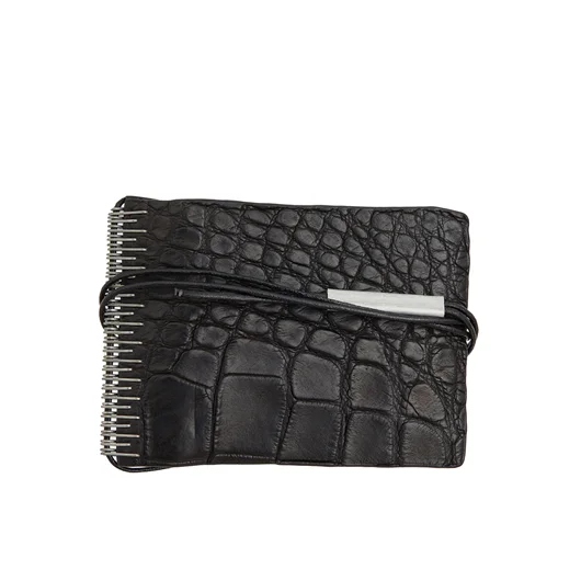 ISAAC SELLAM PORTAFOGLIO IN PELLE DI ALLIGATORE