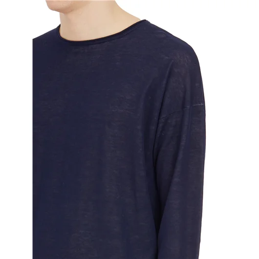 ISABEL BENENATO MAGLIA GIROCOLLO IN COTONE