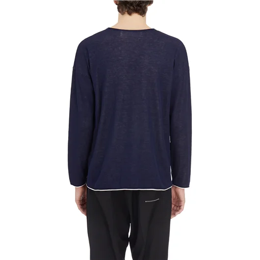 ISABEL BENENATO MAGLIA GIROCOLLO IN COTONE