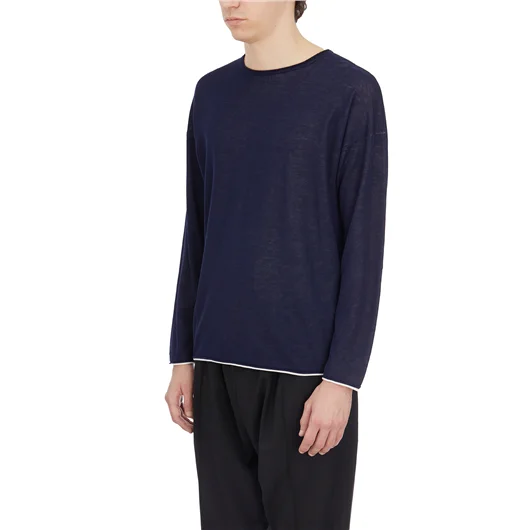 ISABEL BENENATO MAGLIA GIROCOLLO IN COTONE