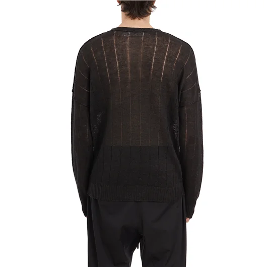 ISABEL BENENATO MAGLIA GIROCOLLO IN LINO