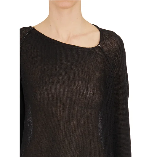 ISABEL BENENATO MAGLIA GIROCOLLO IN LINO