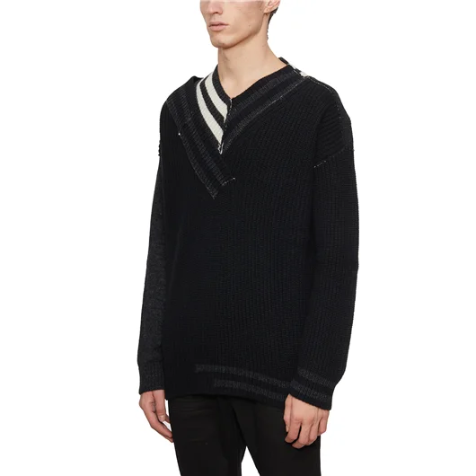 ISABEL BENENATO MAGLIA SCOLLO A V IN ALPACA