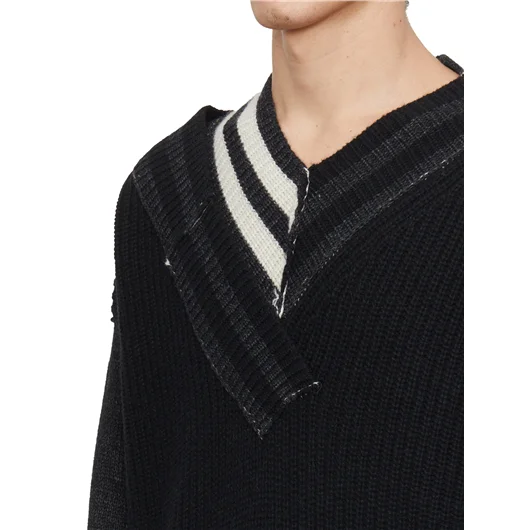 ISABEL BENENATO MAGLIA SCOLLO A V IN ALPACA