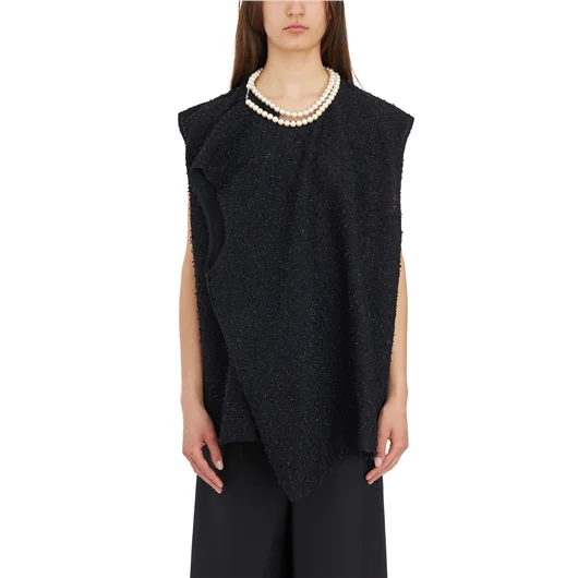 JUNYA WATANABE TOP CON COLLANA DI PERLE