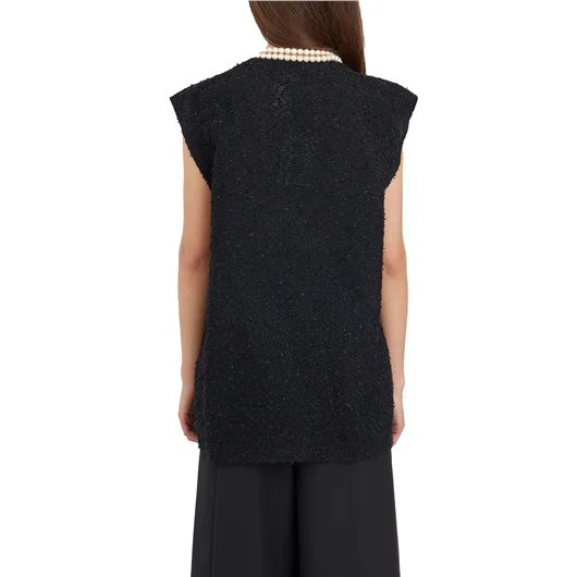 JUNYA WATANABE TOP CON COLLANA DI PERLE