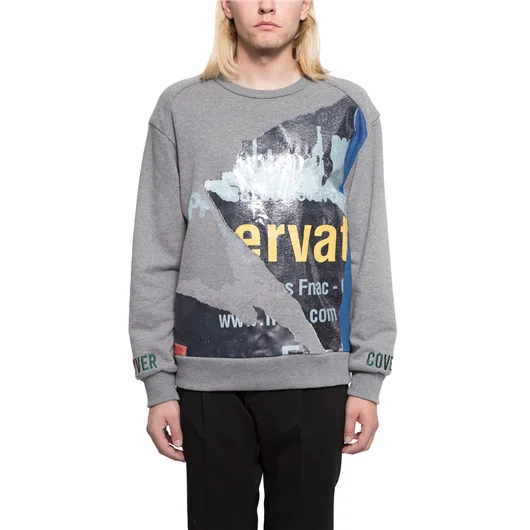 JUUN J FELPA RICAMATA CON STAMPA