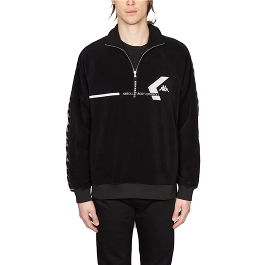 KAPPA KONTROLL FELPA IN PILE CON LOGO