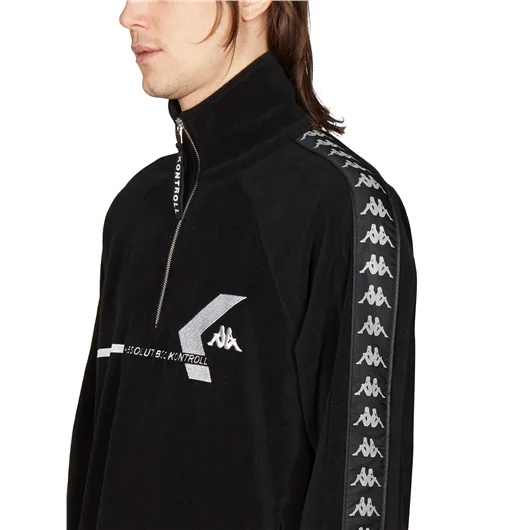 KAPPA KONTROLL FELPA IN PILE CON LOGO