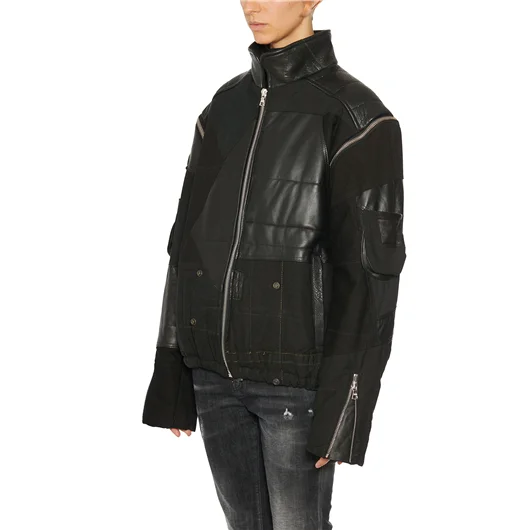 KERVIN MARC BOMBER MILITARE PATCHWORK