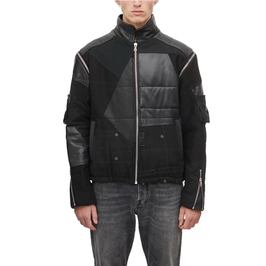 KERVIN MARC BOMBER MILITARE PATCHWORK