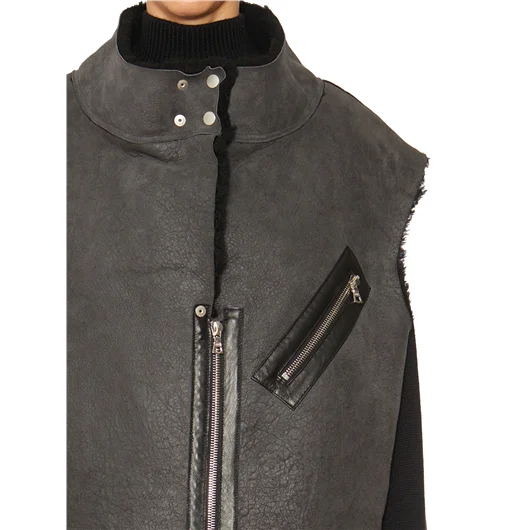 KERVIN MARC GILET IN MONTONE