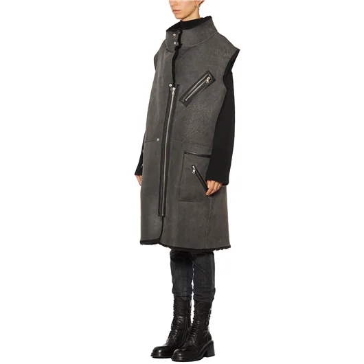 KERVIN MARC GILET IN MONTONE