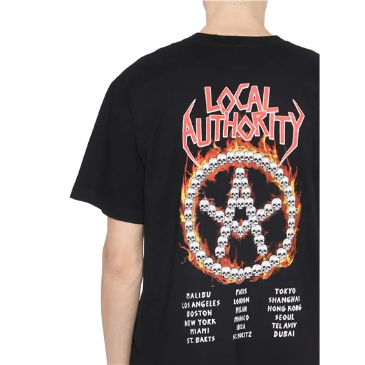 LOCAL AUTHORITY T-SHIRT IN COTONE TRI SKULL O SHOP