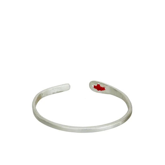 M.A+ BRACCIALE IN ARGENTO CON RICAMO