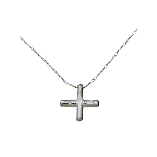 M.A+ COLLANA IN ARGENTO CROSS 40CM