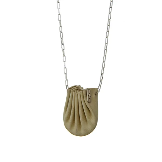 M.A+ COLLANA IN ARGENTO MINI SHELL POUCH