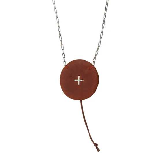 M.A+ COLLANA IN ARGENTO ROUND PLEATED