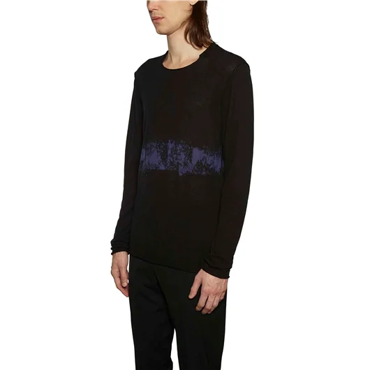 ISABEL BENENATO MAGLIA IN COTONE GIROCOLLO STAMPATA