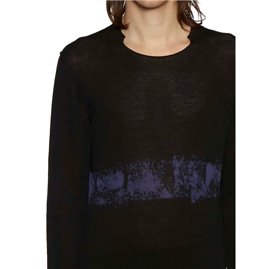 ISABEL BENENATO MAGLIA IN COTONE GIROCOLLO STAMPATA