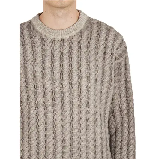 MAGLIONE A TRECCIA GIROCOLLO
