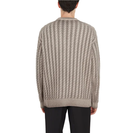 MAGLIONE A TRECCIA GIROCOLLO