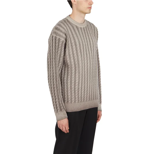 MAGLIONE A TRECCIA GIROCOLLO