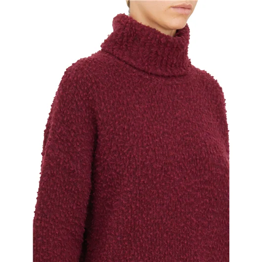 UMA WANG MAGLIONE COLLO ALTO IN LANA MISTO CASHMERE