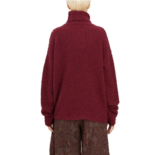 UMA WANG MAGLIONE COLLO ALTO IN LANA MISTO CASHMERE