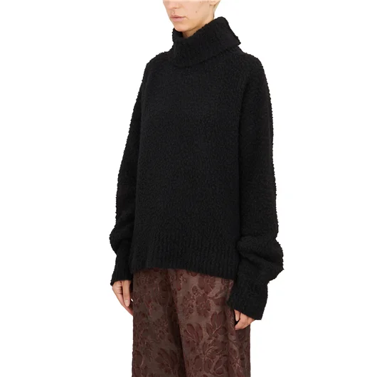 UMA WANG MAGLIONE COLLO ALTO IN LANA MISTO CASHMERE