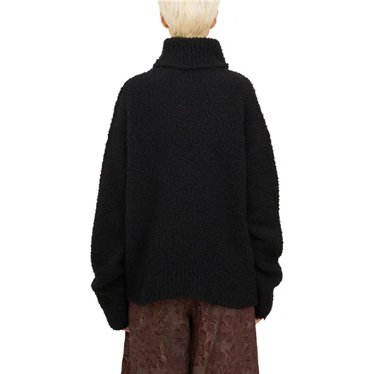 UMA WANG MAGLIONE COLLO ALTO IN LANA MISTO CASHMERE