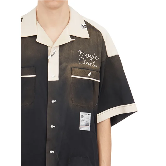 MAISON MIHARA YASUHIRO CAMICIA BOWLING IN RAYON