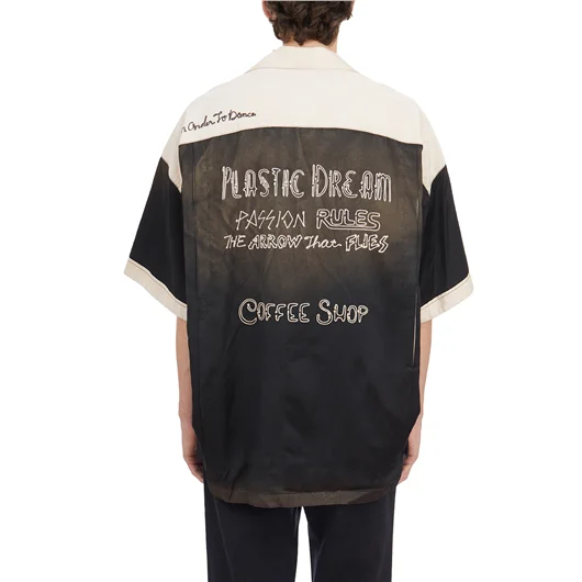 MAISON MIHARA YASUHIRO CAMICIA BOWLING IN RAYON