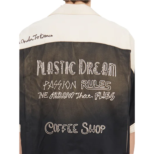 MAISON MIHARA YASUHIRO CAMICIA BOWLING IN RAYON