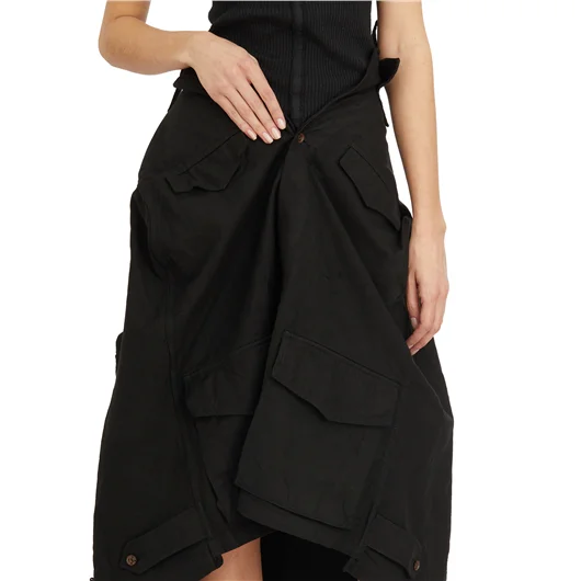 MARC LE BIHAN GONNA MILITARE EFFETTO CAMICIA