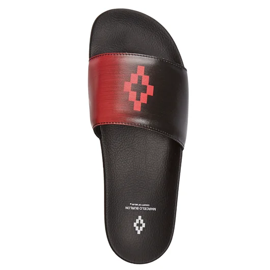 MARCELO BURLON CIABATTA CON STAMPA GRADIENT CROSS