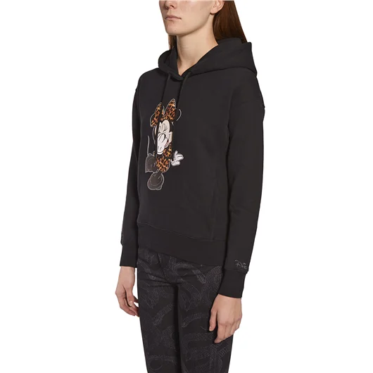 MARCELO BURLON FELPA IN COTONE CON CAPUCCIO MINNI