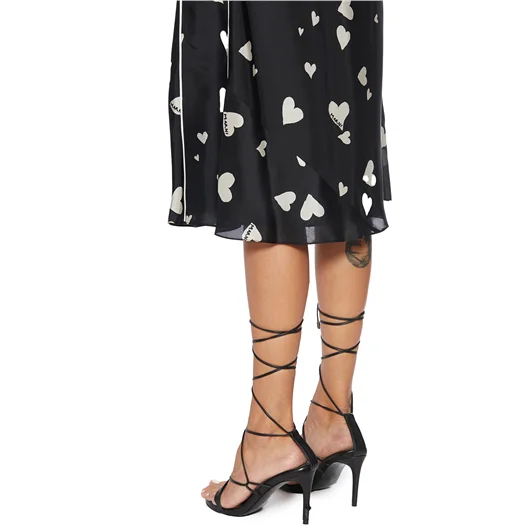 MARNI ABITO IN SETA BUNCH OF HEARTS