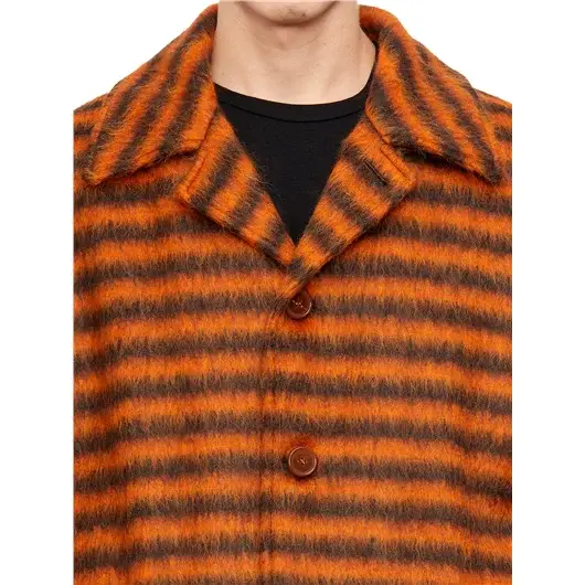 MARNI CAPPOTTO MONOPETTO IN MOHAIR