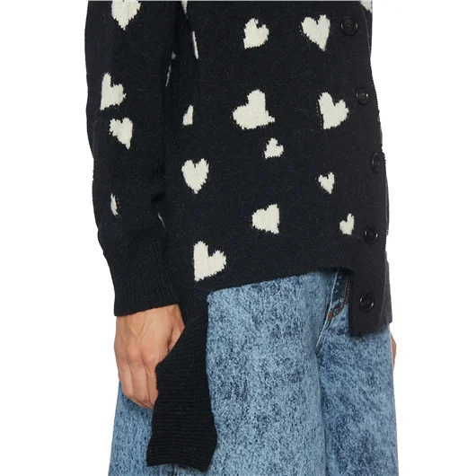 MARNI CARDIGAN IN LANA BUNCH OF HEARTS