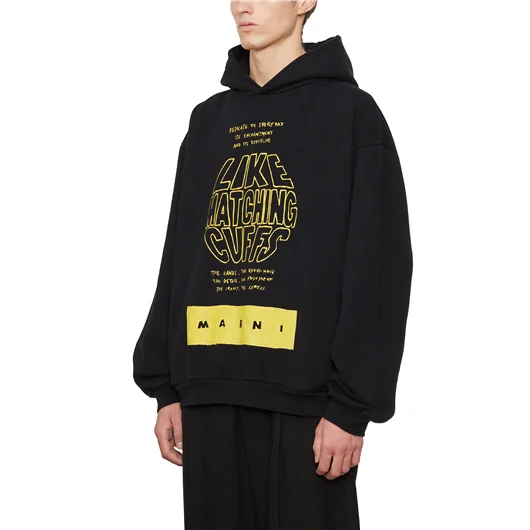 MARNI FELPA CON CAPPUCCIO MAXISTAMPA