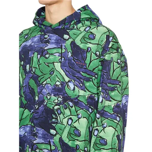 MARNI FELPA IN COTONE CON CAPPUCCIO