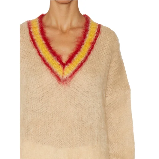 MARNI MAGLIA COLLO A V IN MAHAIR