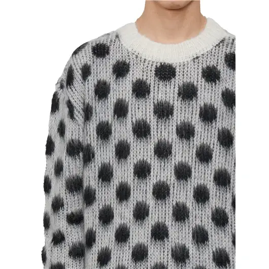 MARNI MAGLIA IN MOHAIR A POIS
