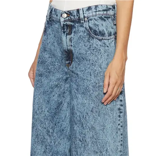 MARNI PANTALONE IN DENIM A GAMBA LARGA