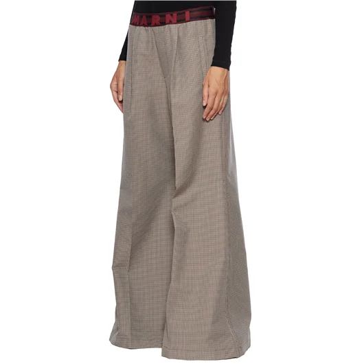 MARNI PANTALONE IN PIED-DE-POUL