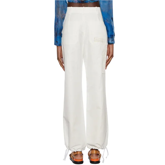 MARNI PANTALONI CARGO IN COTONE E LINO