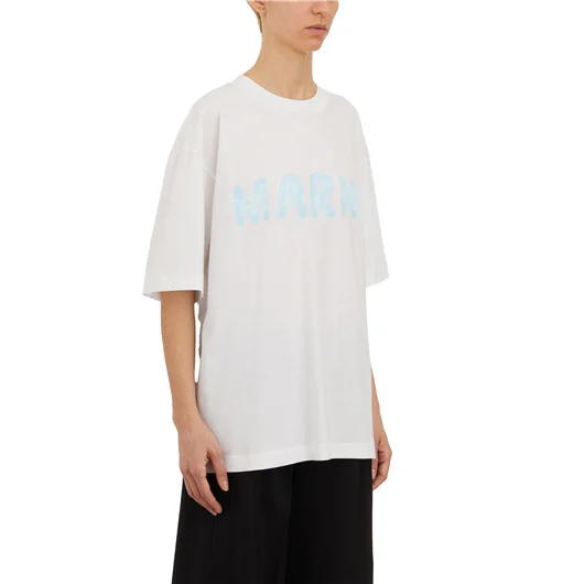MARNI T-SHIRT LOGO IN COTONE