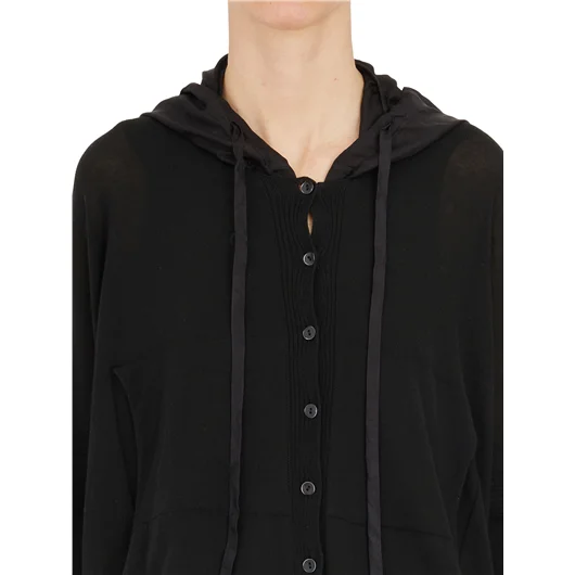 MASNADA CARDIGAN CON CAPPUCCIO