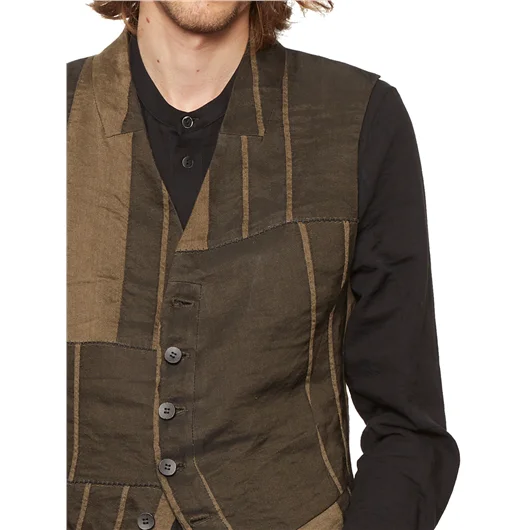 MASNADA GILET IN LINO